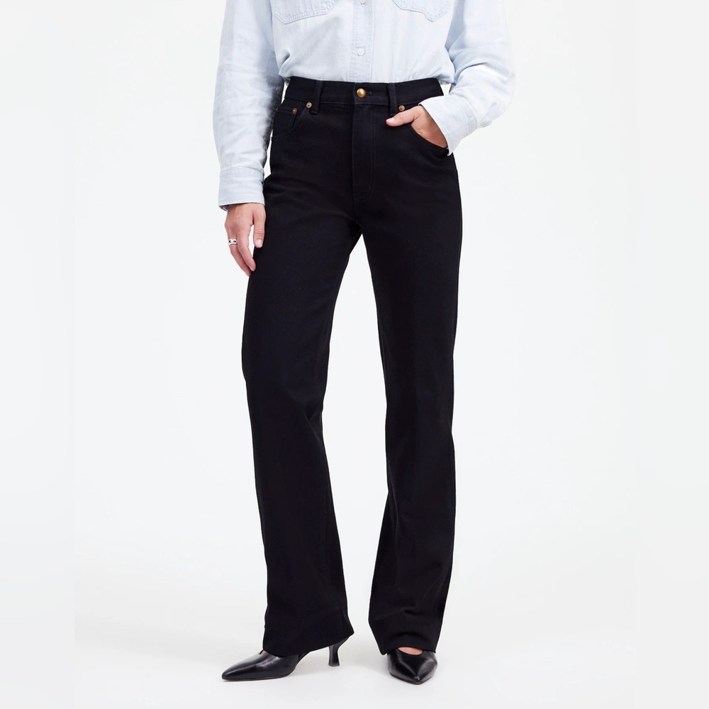 NWT Madewell Alexa Chung Alexa Dream Jean in Outridge Wash size 26 black jeans
